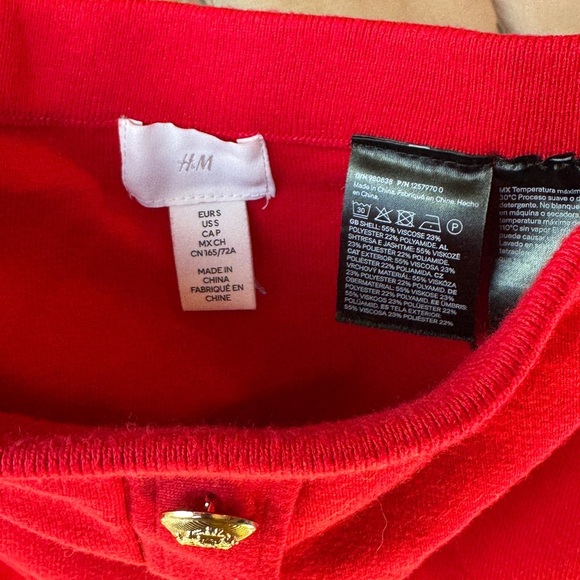 Elegant Red Women's set Jacket & skirt ( RUNS LARGE) - Picture 11 of 12